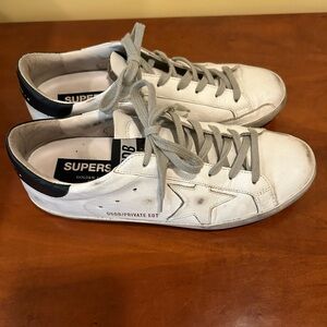 Golden Goose, lace-up, distressed by hand, worn in look. 40 EU